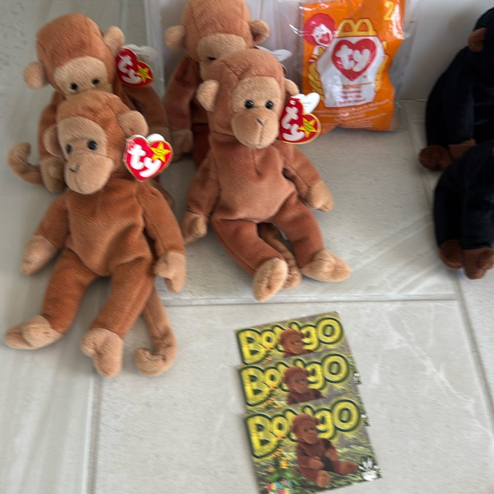 Ty Beanie Baby Bongo the Monkey - Brown